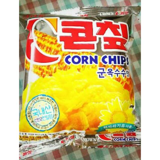 

Crown Corn Chip Snack Made in Korea