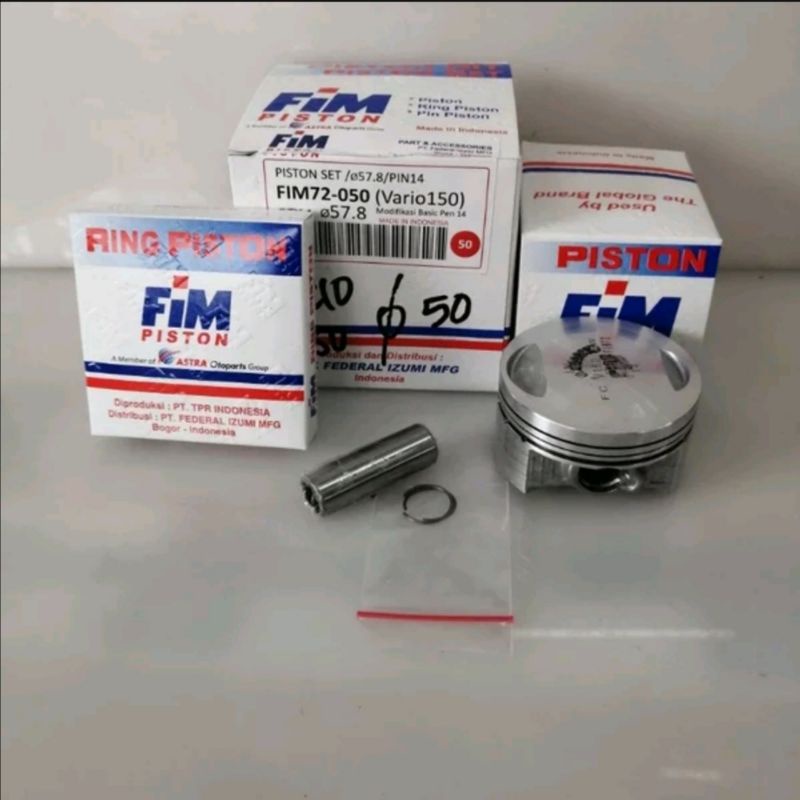 Piston kit vario 150 oversize 50 fim