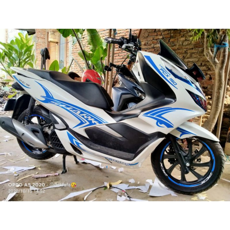 Stiker Pcx Shark / Stiker Pcx 150 / Stiker Body Pcx Tema Shark / Stiker Keren / Stiker Pcx Elegant /