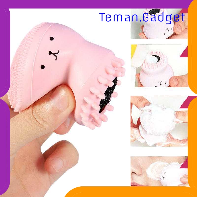 TG-FE245 HUAMIANLI FACIAL CLEANSING PAD SCRUB FACE WASHING BRUSH JELLYFISH