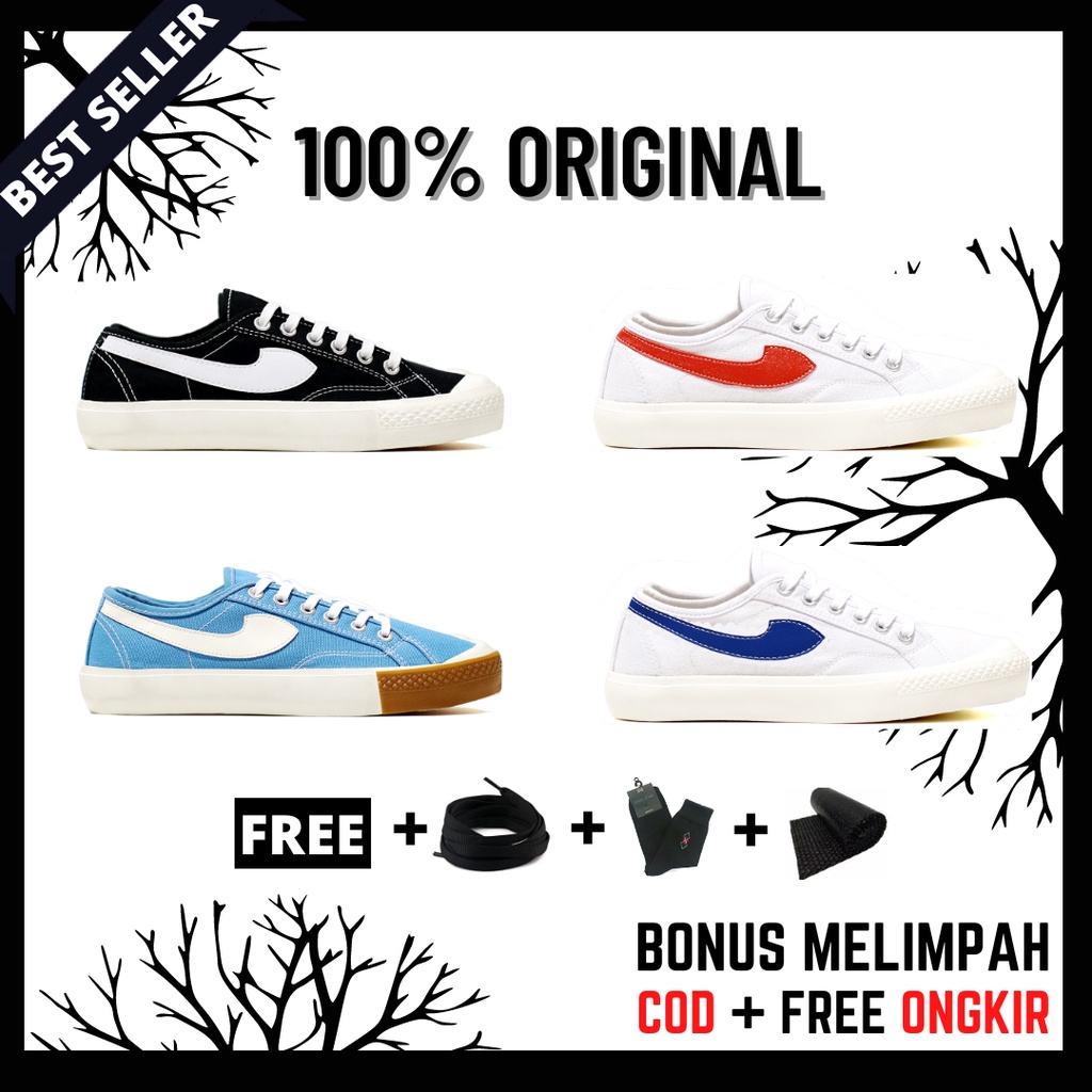 100% Original Sepatu Lokal Casual Low | Not Compass Gazelle Lo