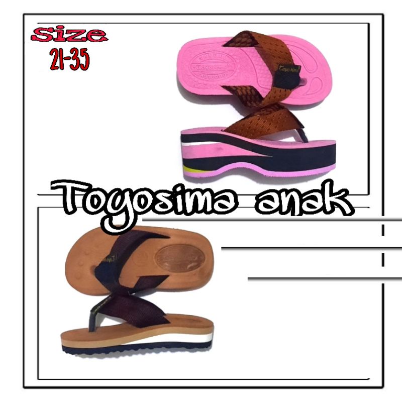 SANDAL TOYOSIMA ANAK - Sandal Jepit Anak, Sandal Wedges Anak, Sandal Spon BerKualitas