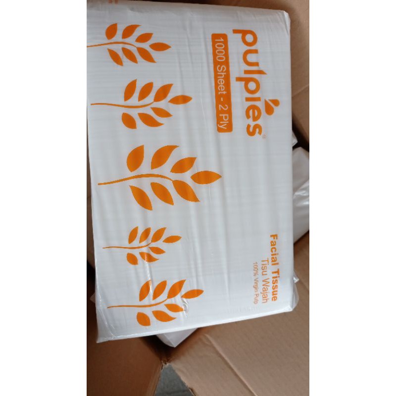 Tissue dapur serbaguna 1kg| Tissue Pulpies 1000sheet tissue wajah halus putih