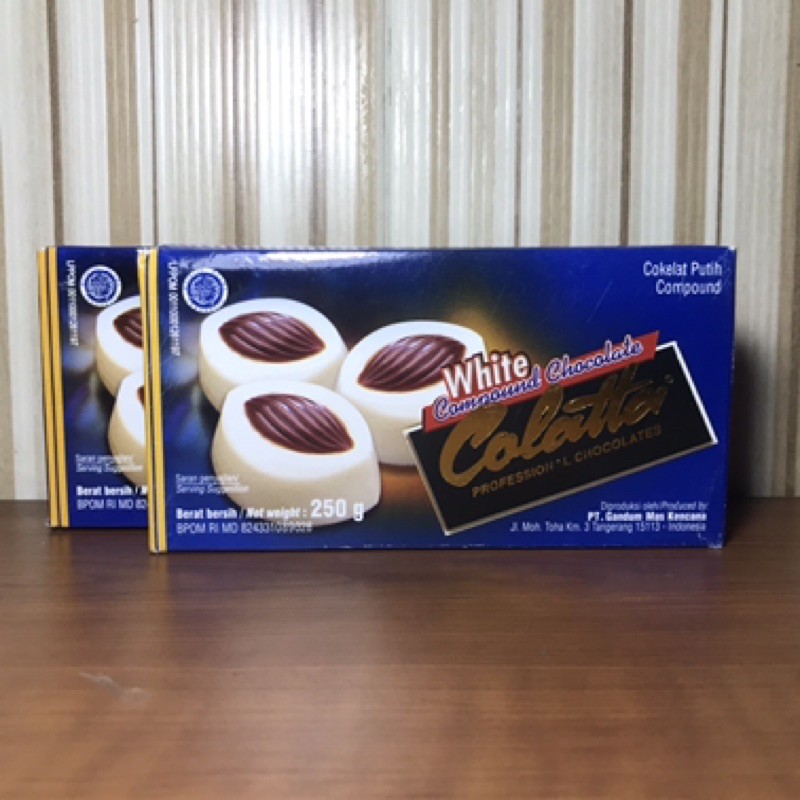 

Colatta White Chocolate Compound 250gr / Coklat Putih Colatta 250gr / Cokelat Putih Batang Colatta 250gr