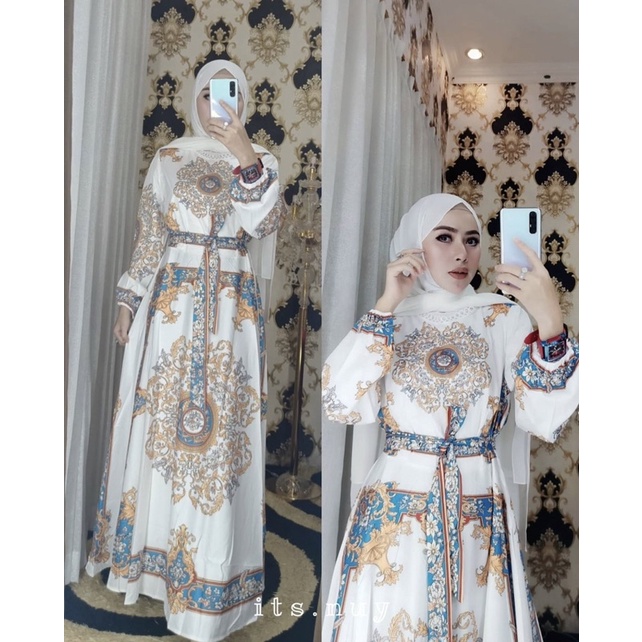 SALE!!! DRESS MAXI ESTILO ELEGAN IMPORT / IVORY ORI BKK-3