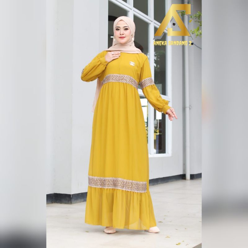 𝐁𝐢𝐬𝐚 𝐂𝐎𝐃 | Gamis Danita maxy ceruty jumbo+standar