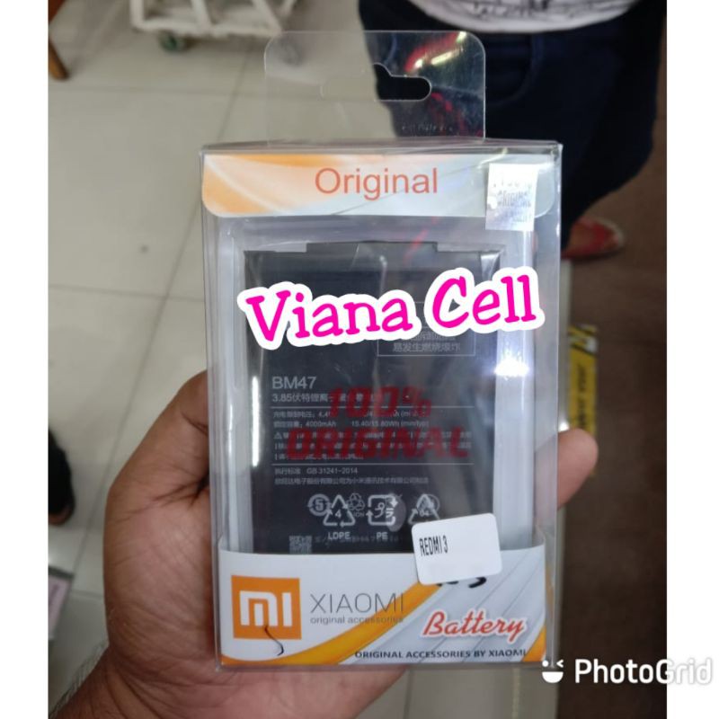 BATERAI BATREI BATTERY XIAOMI XIOMI REDMI 3 3S 3X 4X BM47 BM 47 ORIGINAL 100 PERSEN