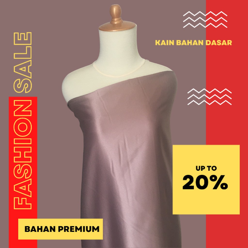 Kain Satin Velvet Premium Warna Milo