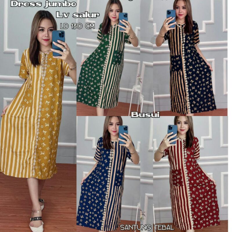 Daster kekinian dress jumbo murah