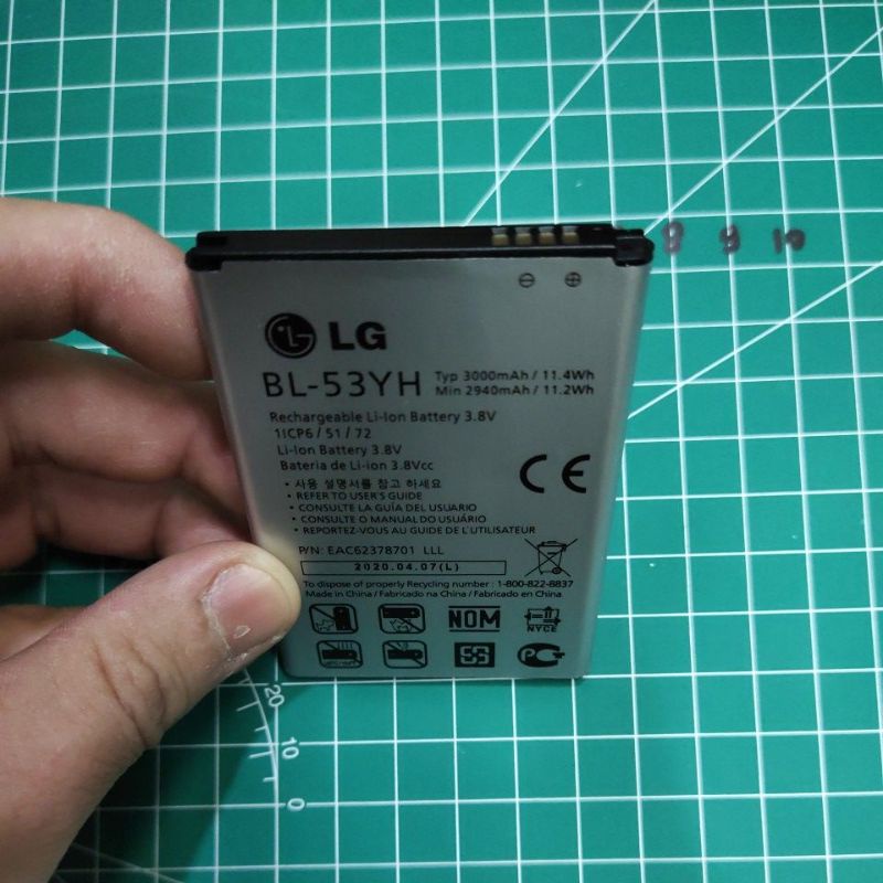 LG G4 / BL-51YF , LG G3 / D855 / G3 STYLUS / D690 / G3 4G LITE / D855 / BL-53YH BATERAI BATTERY BATT BATLE MANTAP MURAH MERIAH