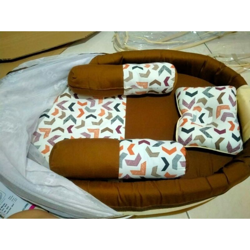 Kasur Kolam Bayi Artsy + Kelambu Bayi Set / Matras Tidur Bayi/ Kasur Lantai Bayi