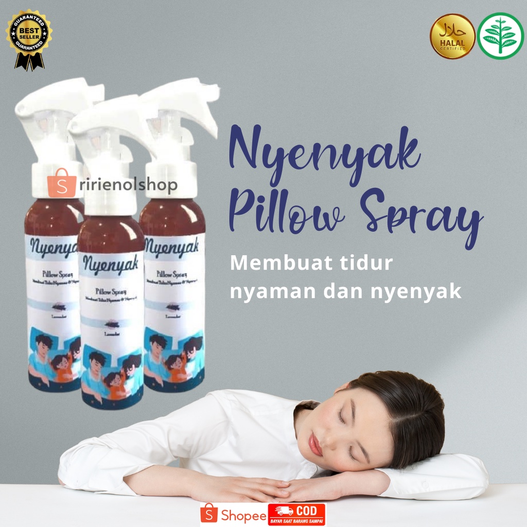 Solusi INSOMNIA parah NYENYAK PILLOW SPRAY obat tidur semprot aman tidur menjadi lelap