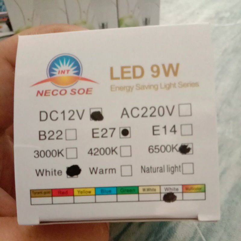 lampu led DC 12 volt 3w 5w 7w 9w