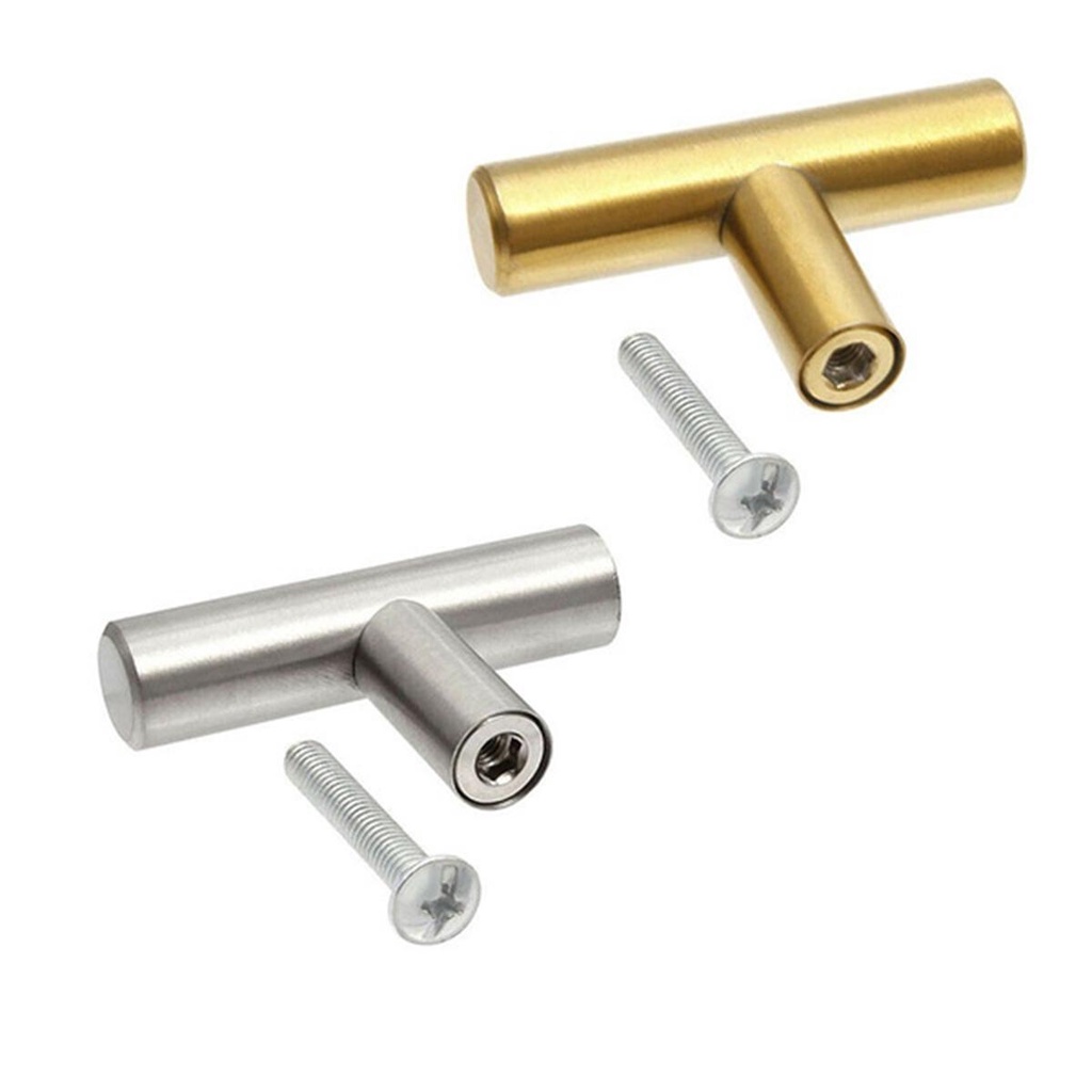 REBUY Handle Furniture Kamar Mandi Rumah Brushed Stainless Steel Tarikan Lemari Laci Lemari