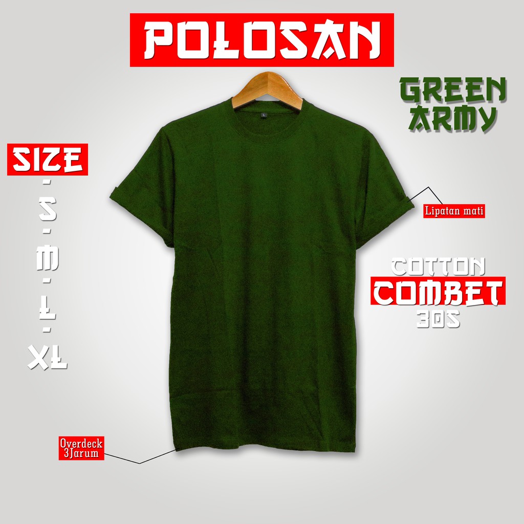 Kaos polos pabrikan distro 30s lengan lipat