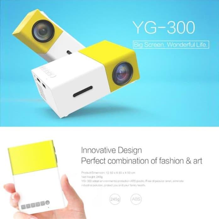 

Irled | Mini Projector Led 320 X 240 Pixels Hdmi Hp Tablet Proyektor Yg-300