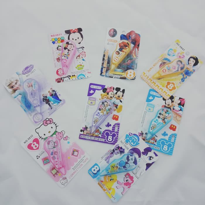 

NEW STOCK TIPE-X KERTAS / CORRECTION TAPE KARAKTER
