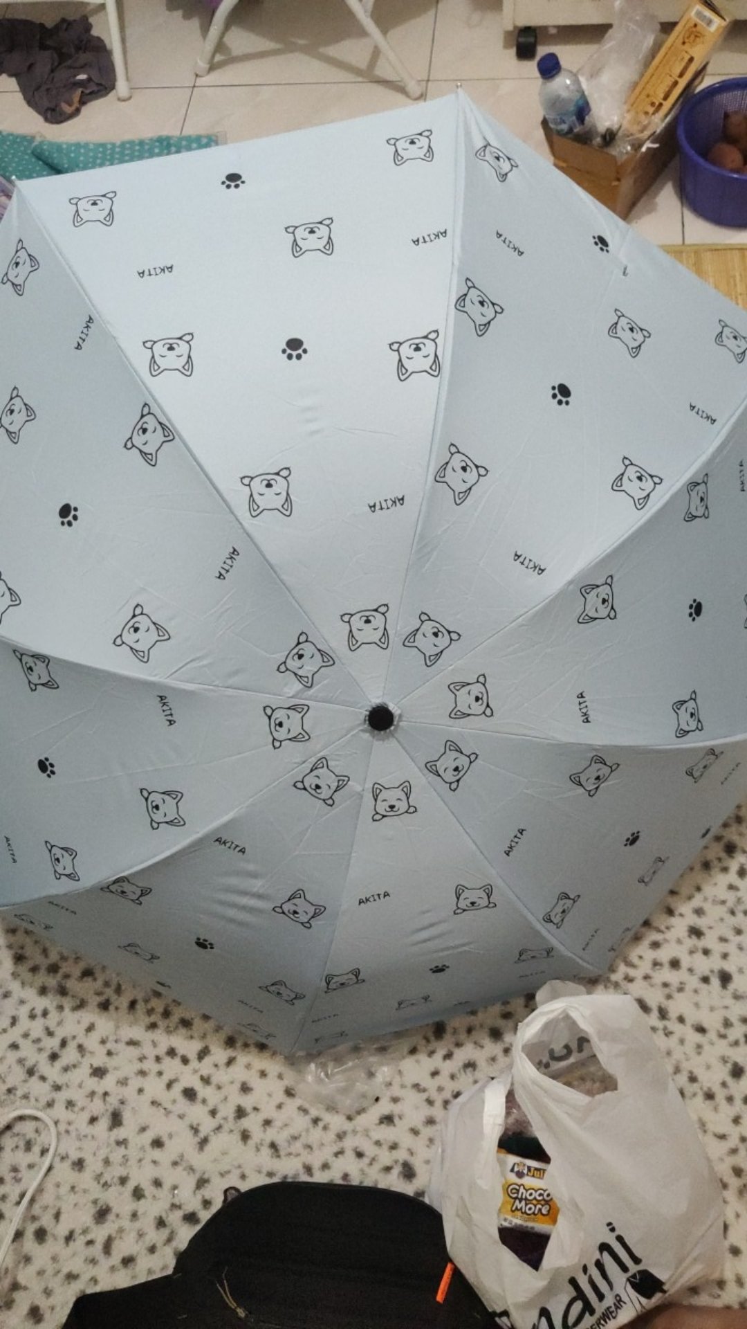 Payung Lipat 3 Motif Anjing Corgy