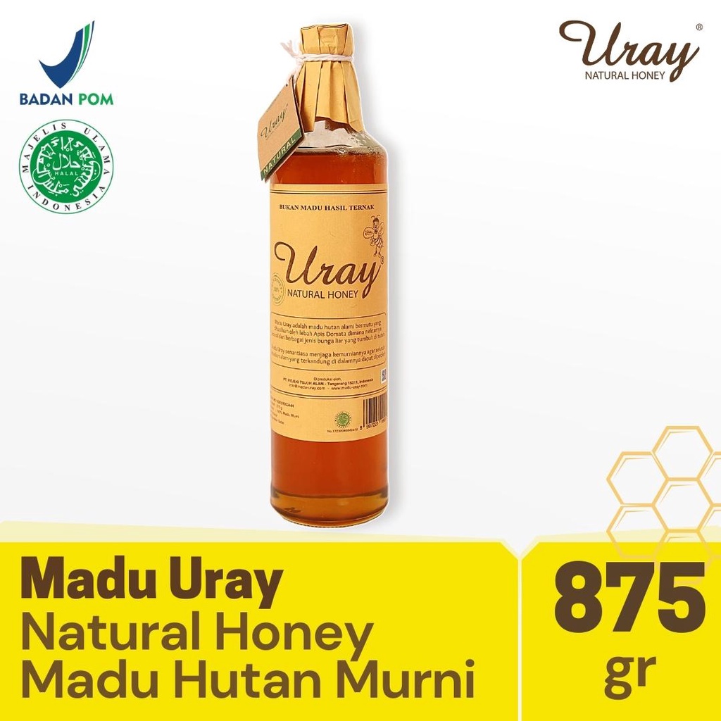 Madu Uray Asli 100% Tanpa Campuran 450gr 875gr