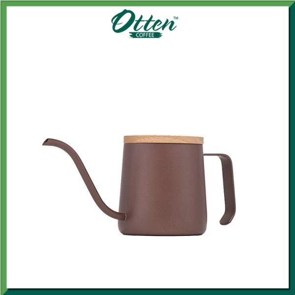 A-IDIO - Drip Coffee Kettle 240ml Macaron Series (Brown) | Teko Kopi-0