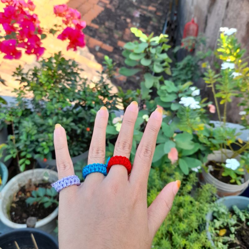 CA | Cincin Makrame Handmade | Cincin Tali | Friendship Ring | Couple