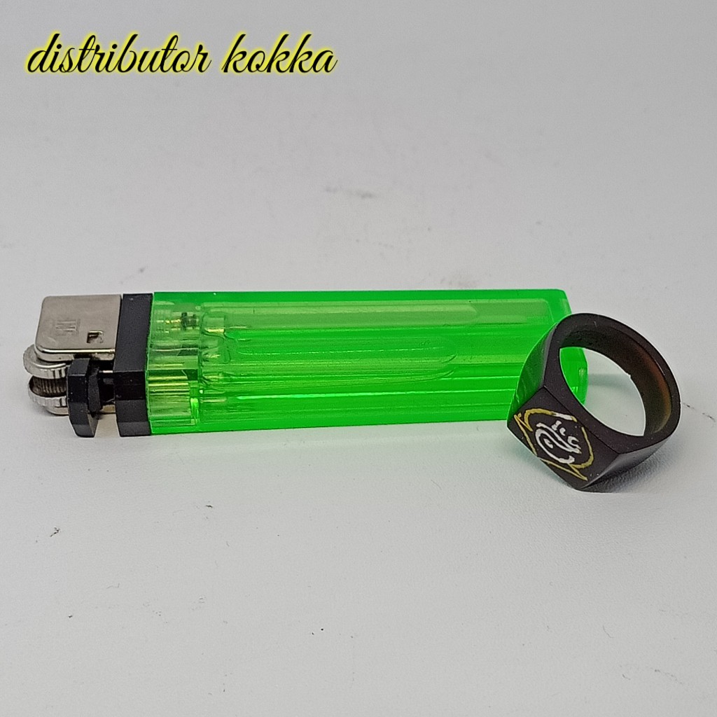 Cincin kokka kaukah terompah hitam