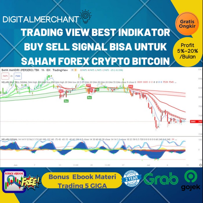 TRADINGVIEW ROBOT SIGNAL BUY SELL TRADING FOREX CRYPTO AKURASI 93% WIN