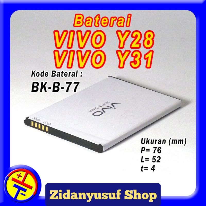 BATTERY BATERAI BATRAI BATRE VIVO Y28 / VIVO Y31 BK-B77 BKB77 BATT ORIGINAL