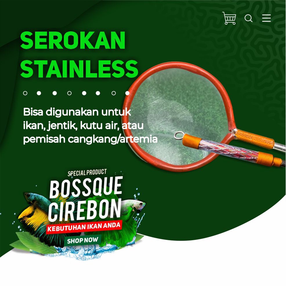 Serokan Stainless Handle 5,5cm Cangkang Artemia Ikan Cupang  Seser Saringan Jentik Nyamuk Kutu Air