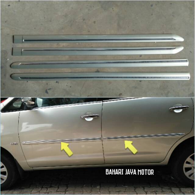 LIS PINTU SAMPING INNOVA LAMA 2005‐2015 WARNA BODY- AKSESORIS EKSTERIOR MOBIL