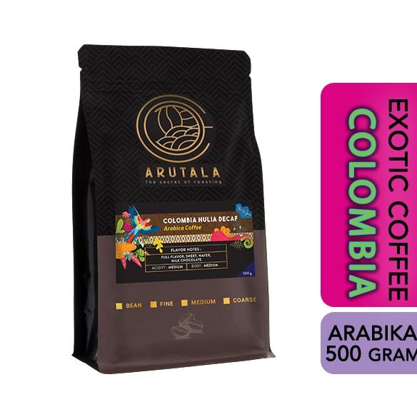 

[ COD ] ARUTALA Kopi Colombia Decaf Arabika 500 Gram NEW Kode 1101