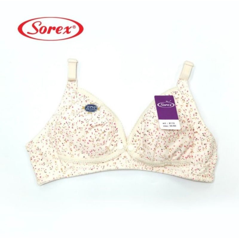 Sorex Nursing Bra 8110/ BH Menyusui Tanpa Kawat Motif Bunga Cantik