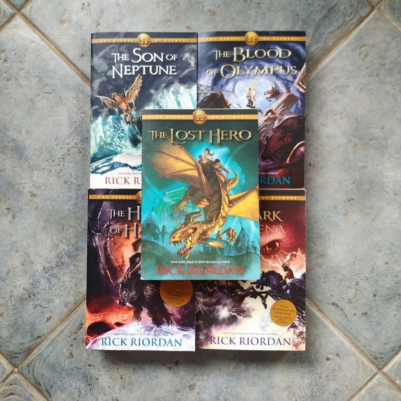 [INDONESIA] BUKU NOVEL SERI HEROES OF OLYMPUS COMPLETE - RICK RIORDAN [ORIGINAL]