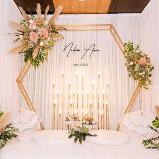 [BISA COD] Set Backdrop Rustic / Backdrop Rustik / Backdrop Pernikahan & Tunangan