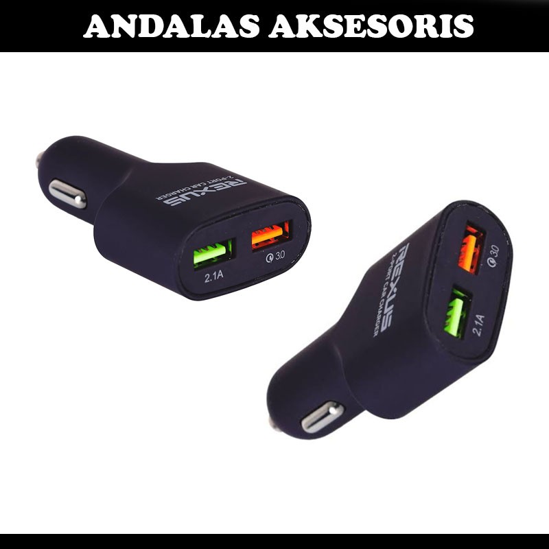 Car Charger USB REXUS 2 Output CA37 car