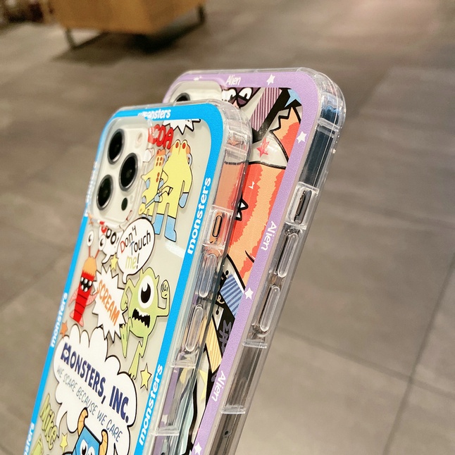 Casing Samsung A03S A12 A12 5G M12 A13 4G A22 4G A32 5G M32 4G M33 5G A50 A50S A30S Case Silicon Caracter Monster.INC Premium