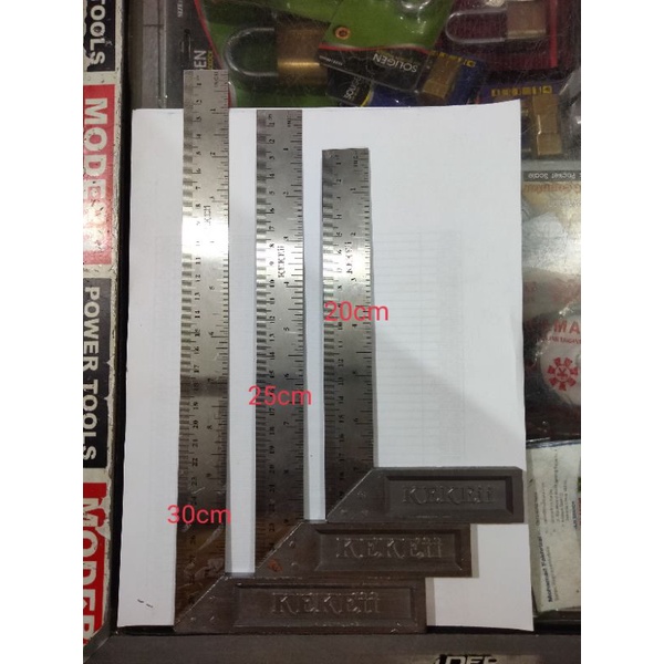 siku tukang /penggaris siku 20cm