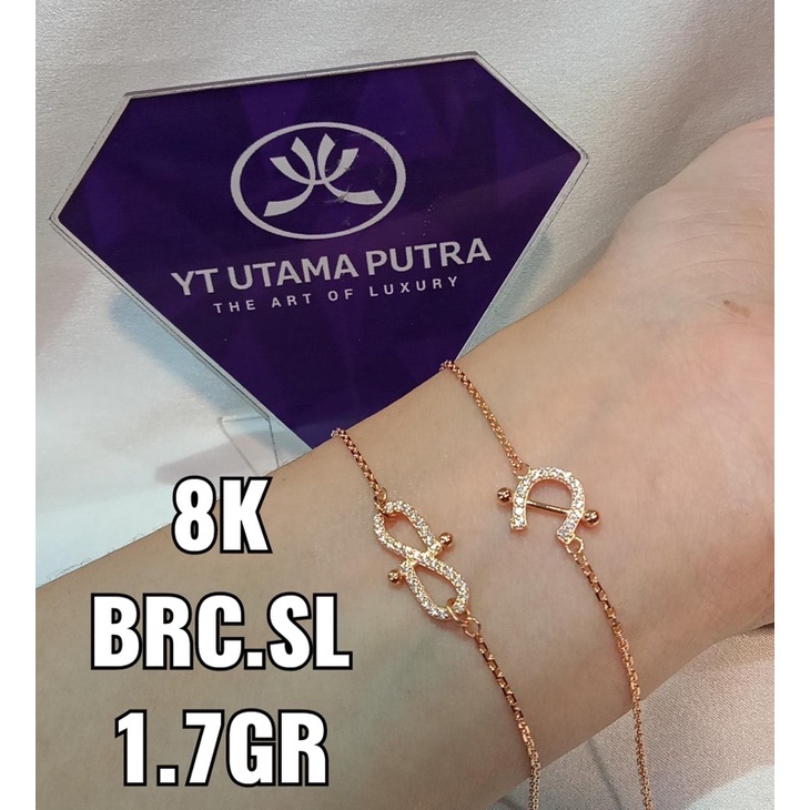 Gelang wanita emas asli kadar 375 8 karat fashion yt