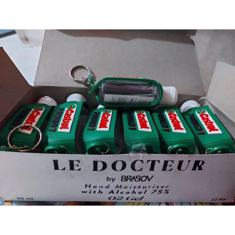 Le Docteur Hand sanitizer moisturizer gel 30 ml gantungan / keyring