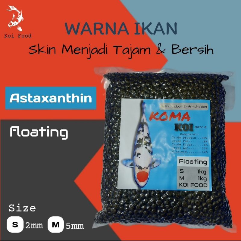 Pelet Pakan KOMA Colour koi 1kg