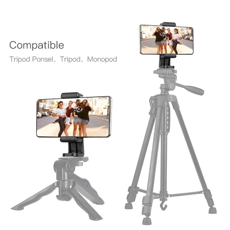 【Ready】Tripod Phone Mount Adapter Compatible with Phone Camera Stand Cell Phone Attachment Clip Clam