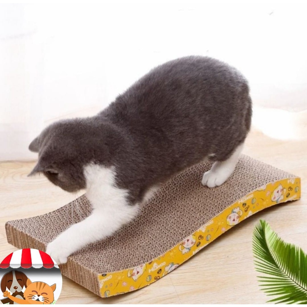 Papan Garukan Lantai Mainan Kucing - Scratch Board Cat Cakaran Kucing