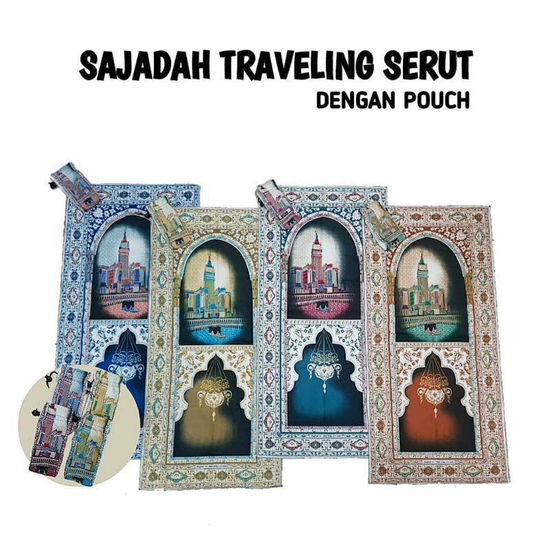 SAJADAH TRAVELING Sajadah SAKU SAJADAH TRAVEL SAJADAH TURKISAJADAH TAS DOMPET  Mudah Dibawa Pergi