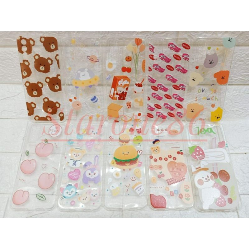 Silikon Case Vivo Y20/Y20i/Y20s/Y12s Kawai Cute Bear