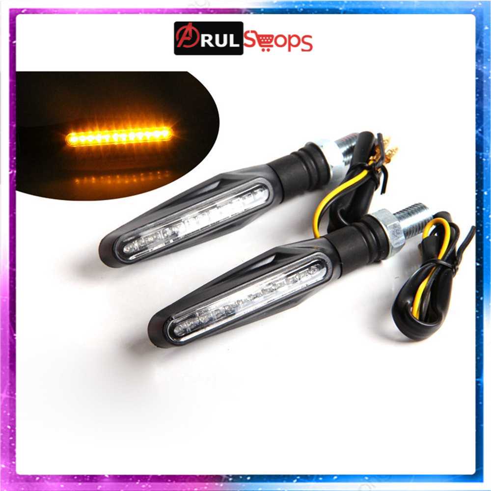 Antmanunion Lampu Sein LED Motor Turn Signal Indicator Blinker 2PCS R1