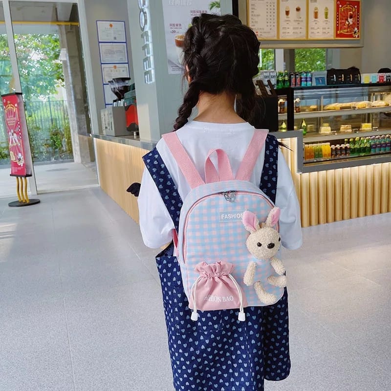 TAS RANSEL SEKOLAH ANAK - RANSEL PREMPUAN BONEKA - Tas Bahu Anak-anak Lucu Kartun - Ransel Mini Anak-anak Kasual tas Tangan Tas Sekolah anak prempuan Tk paud