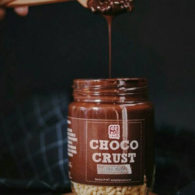 

Choco crust original chococrust ori chocolate in jar denu cokelat halal mueah crispy renyah rice