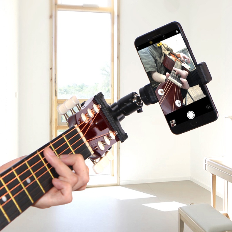 Guitar Head Clip Holder Live broadcast bracket clip Mobile Phone Holder