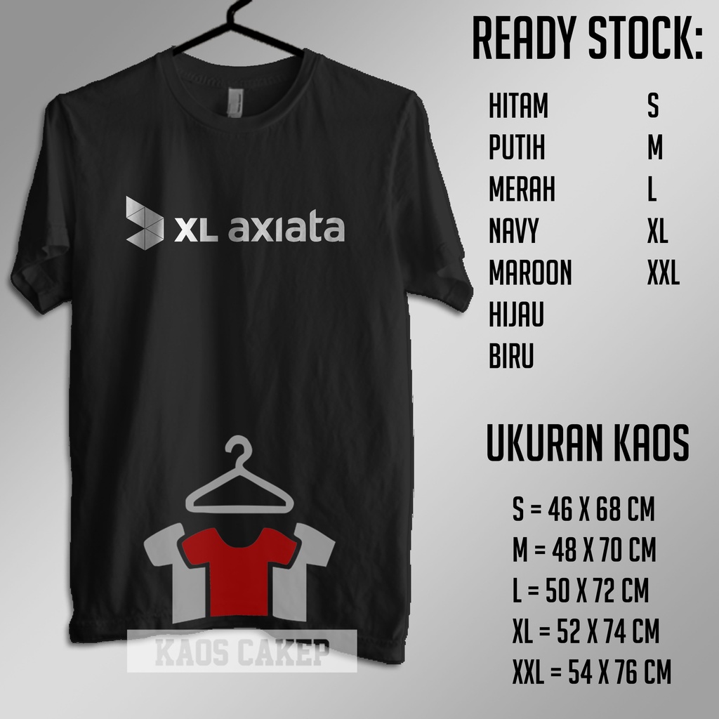 Kaos XL Axiata Logo Baju Perusahaan