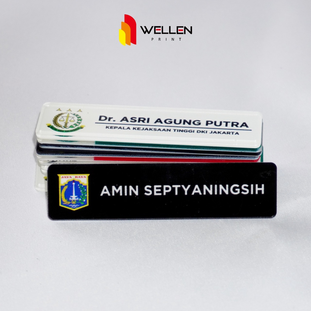 

WELLEN PRINT - Name Tag Magnet / Custom Nama Dada Akrilik